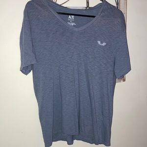 Gray Armani exchange tee medium in size